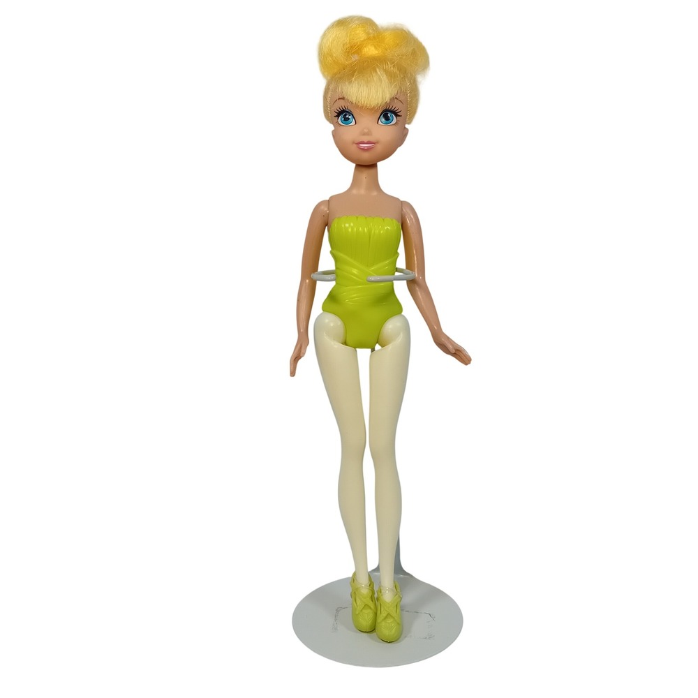 2011 Jakks Tinker Bell Fashion Doll Fairy‎ Pixie Hollow Tinkerbell NO WINGS 10"